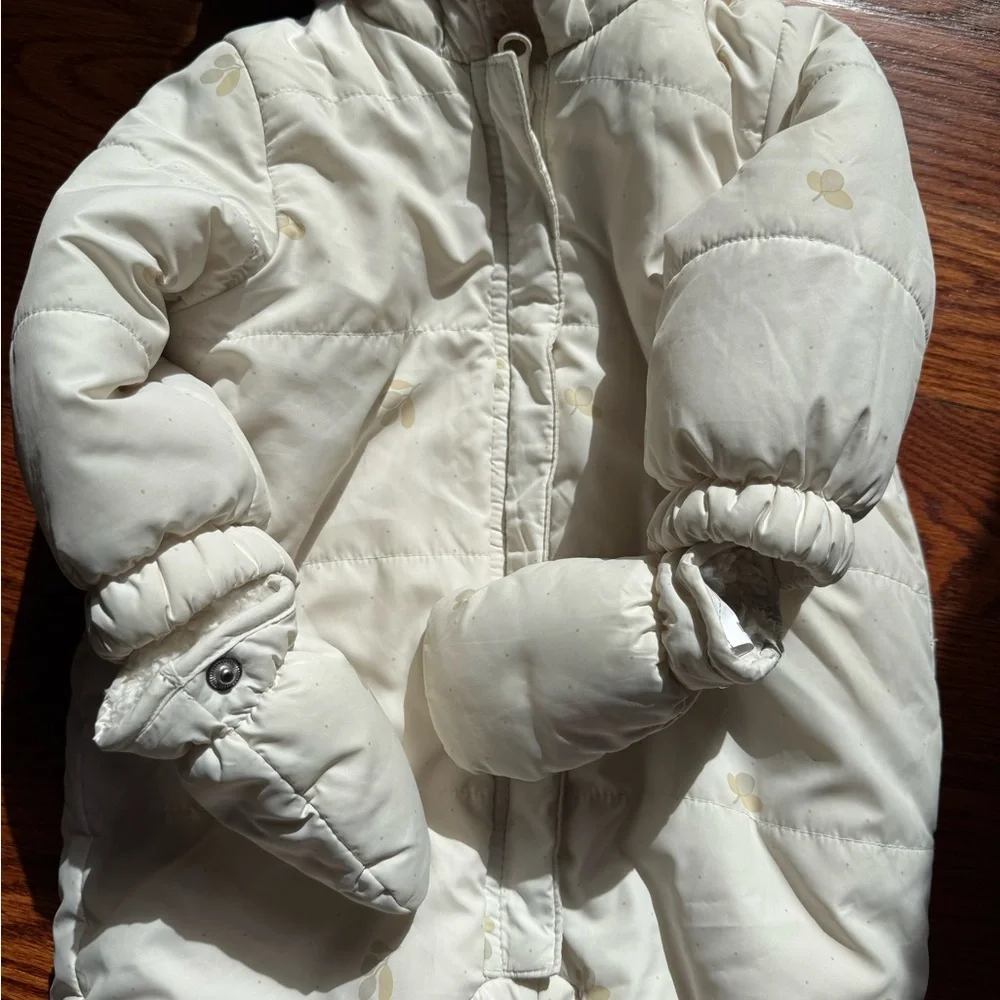 ZARA NYLON ROMPER WITH DETACHABLE MITTENS AND BOOTIES / Size 6-9 months